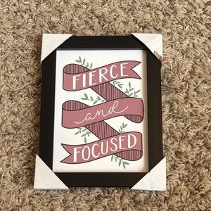 Fierce and Focused Framed Wall Art